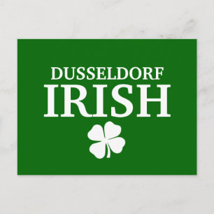 Postal Orgullosa Personalizado Dusseldorf, camiseta irlan