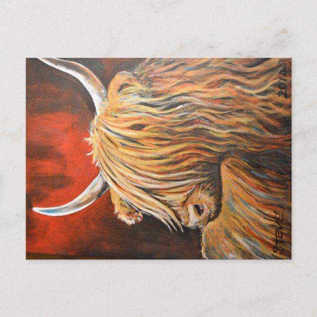 Postal Orgullosa vaca (Anverso)