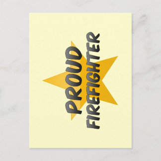 Postal Orgulloso bombero