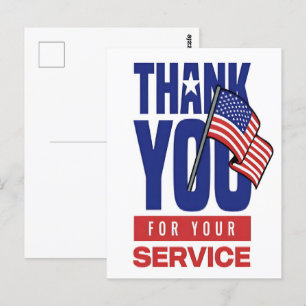 Postal Orgulloso de honrar a los veteranos de Estados Uni