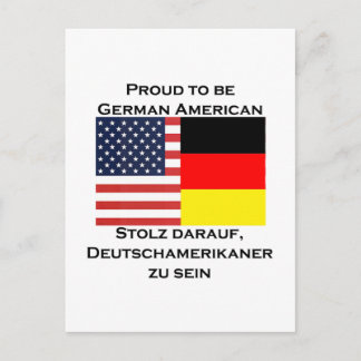 Postal Orgulloso de ser alemán-americano