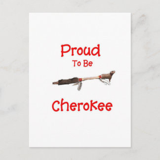 Postal Orgulloso De Ser Cherokee