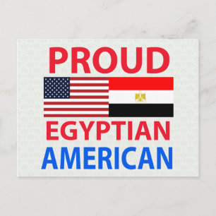 Postal Orgulloso egipcio americano
