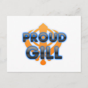 Postal Orgulloso Gill, orgullo de Gill