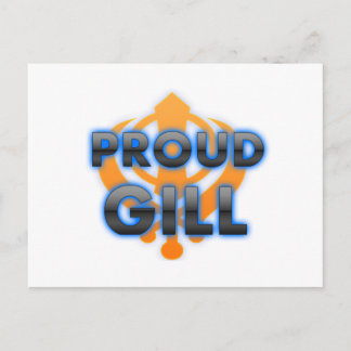 Postal Orgulloso Gill, orgullo de Gill