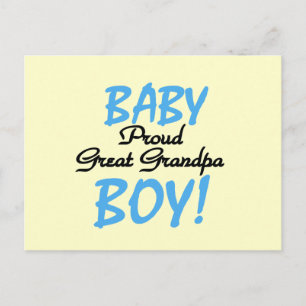 Postal Orgulloso Gran Abuelo de Boy Tshirts y regalos