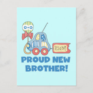 Postal Orgulloso Hermano Nuevo - Es un Niño