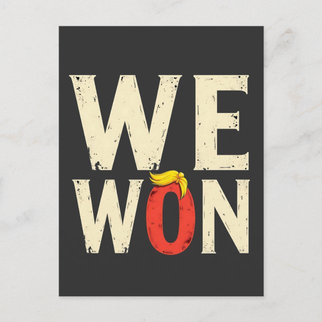 Postal Orgulloso Maga Trump ganó discurso del Día de la I (Anverso)