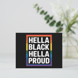 Postal Orgulloso Negro Orgulloso Afroamericano Orgullo Ga