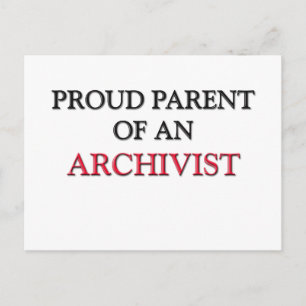 Postal Orgulloso padre de un ARCHIVISTA