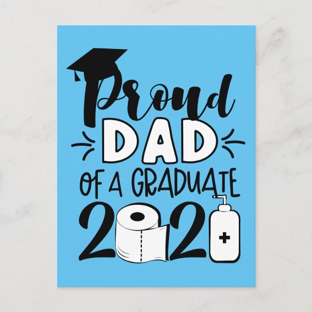 Postal Orgulloso padre de un graduado - 2021 (Anverso)