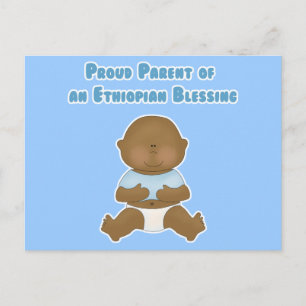Postal Orgulloso padre de una bendición etíope