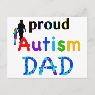 Postal Orgulloso padre del autismo