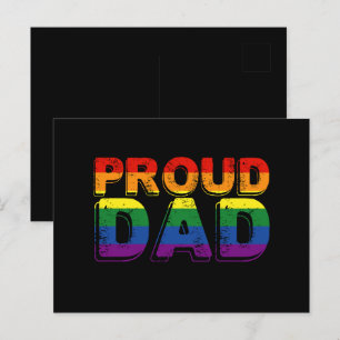 Postal Orgulloso padre LGBT Padre Orgulloso Gay