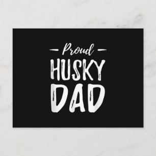 Postal Orgulloso Papá de Husky Regalo Divertido para Am