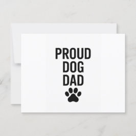 Postal Orgulloso papá de perro - Gracioso regalo de amant