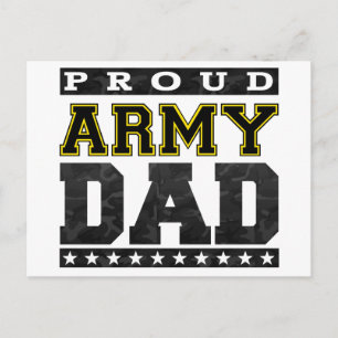 Postal Orgulloso papá del ejército