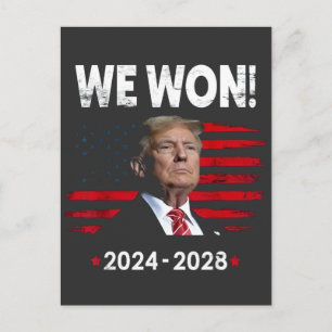 Postal Orgulloso Presidente Maga Trump Ganó Día de Inaugu