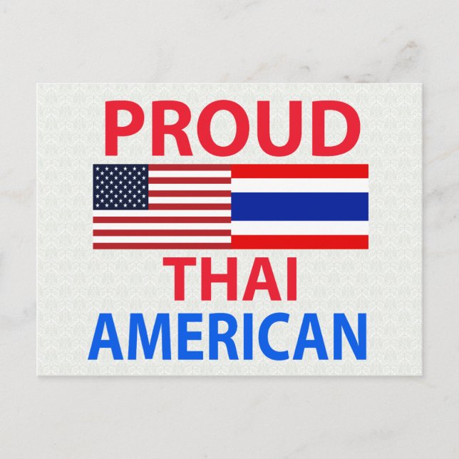 Postal Orgulloso Thai American (Anverso)