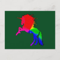 Orgulloso unicornio de colorido diseño de vidrio d