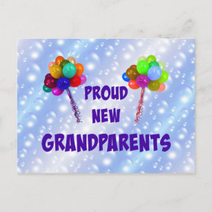 Postal Orgullosos nuevos abuelos