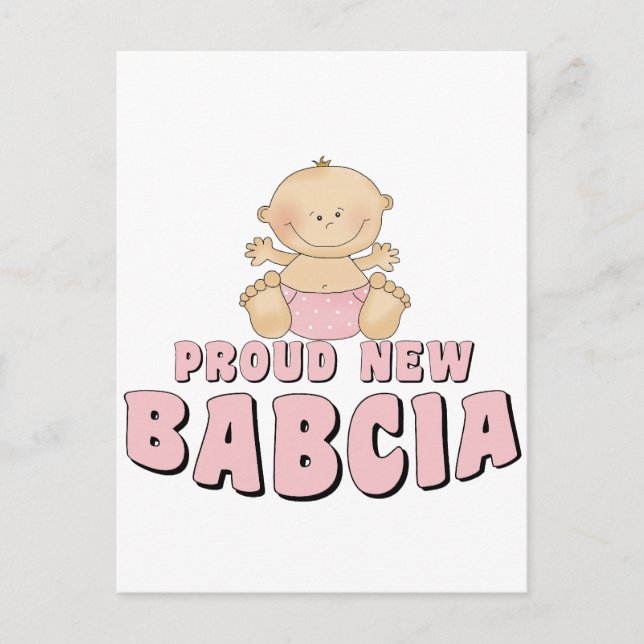 POSTAL ORGUYLLOSA NUEVA BABCIA (Anverso)
