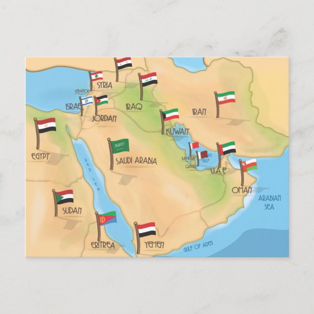 Postal Oriente Medio (Anverso)