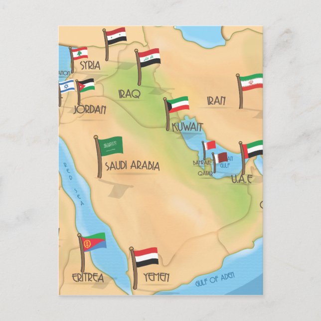 Postal Oriente Medio (Anverso)