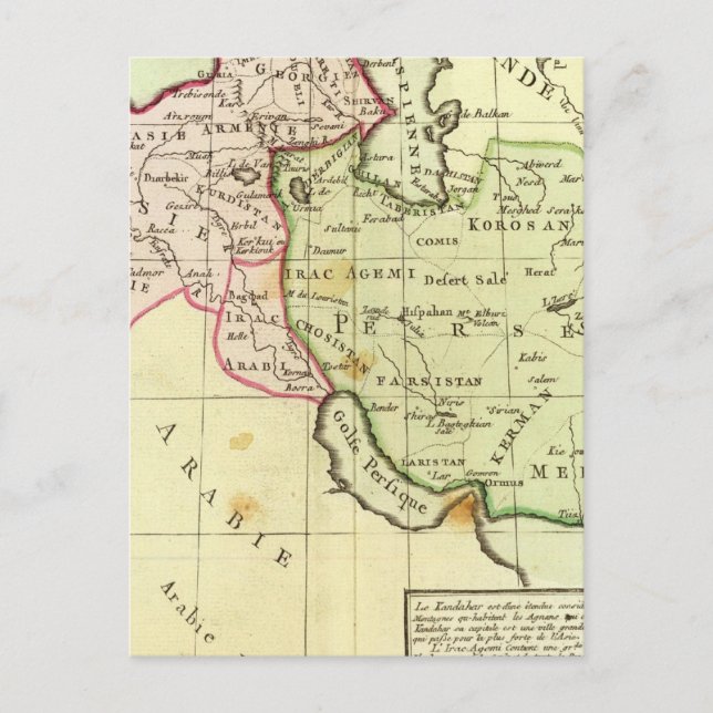 Postal Oriente Medio, Turquía, Irán (Anverso)