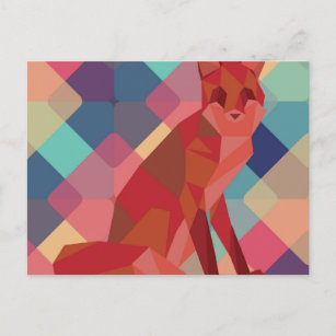 Postal Origami Fox