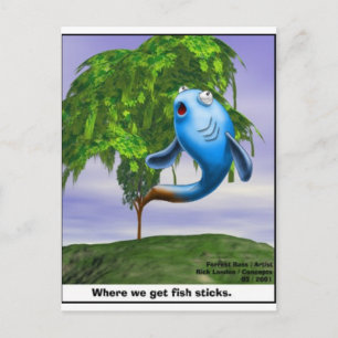 Postal Origen de Fishsticks Funny Tees & Gifts