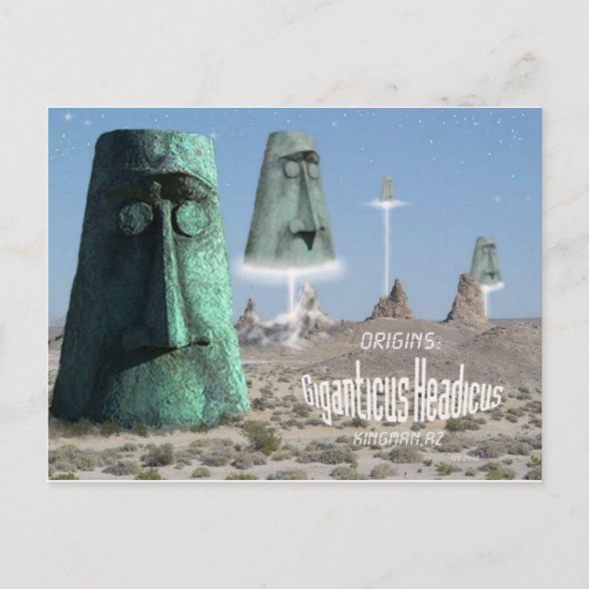 Postal Orígenes de Giganticus Headicus (Anverso)