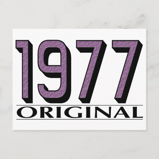 Postal Original 1977 (Anverso)