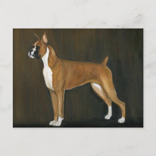 Postal original de arte del perro