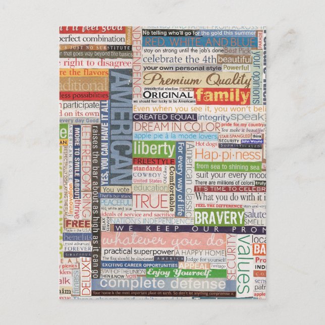 Postal Original de USA (Anverso)