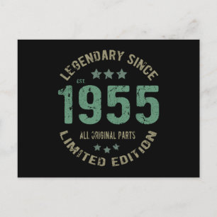 Postal Original Desde 1955 Leyenda Vintage Regalo de Cump