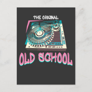 Postal Original Escuela Vieja Turnable Vinyl DJ Music