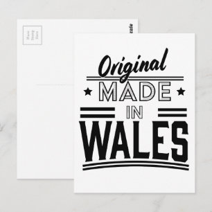 Postal Original hecho en Gales