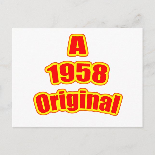 Postal Original Red 1958 (Anverso)