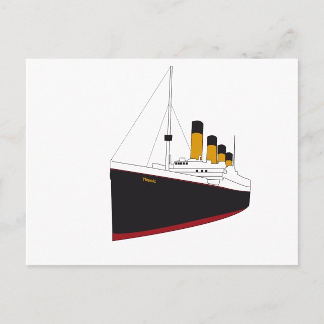 Postal original titánico (Anverso)