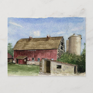 Postal Original Trescher Barn - postcard