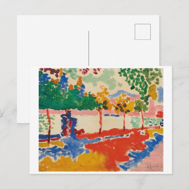 Postal Orillas del Río | Andre Derain | (Anverso / Reverso)