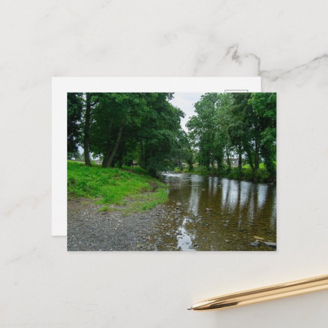 Postal Orillas del río Elwy en St. Asaph (Anverso/Reverso In Situ)