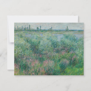 Postal Orillas del Sena cerca de Vétheuil, Monet 1881