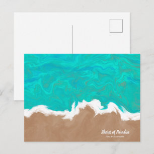 Postal Orillas Personalizadas del Pueblo de Playa Paraíso