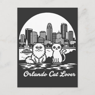 Postal Orlando Ciudad Amante de Gatos Florida