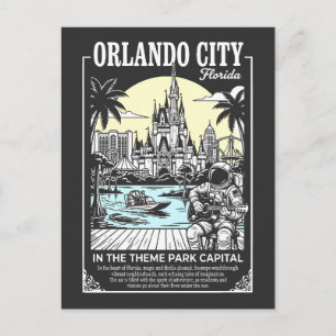 Postal Orlando Ciudad Florida En La Capital Del Parque Te