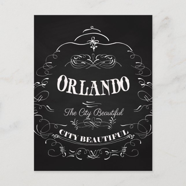 Postal Orlando Florida - La bella ciudad (Anverso)