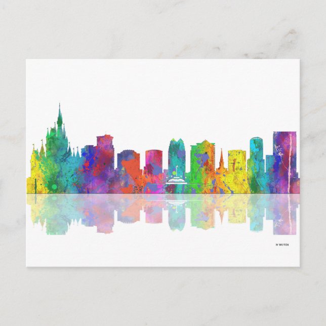 Postal Orlando, Florida Skyline (Anverso)
