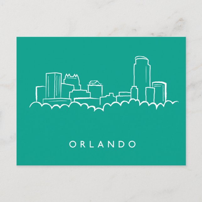 Postal Orlando Florida Skyline (Anverso)